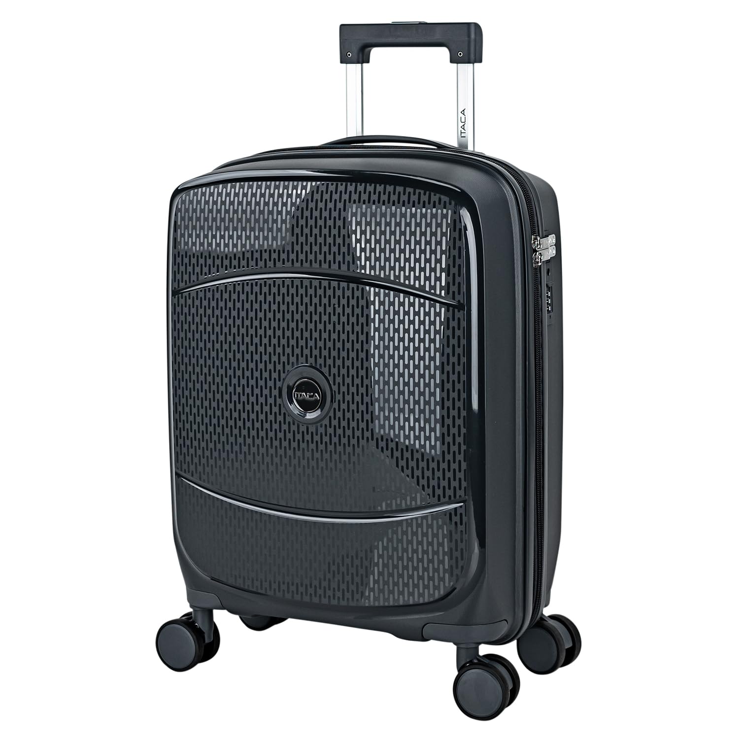 ITACA Valise Cabine 55x40x20 Anthracite Résistante Légère